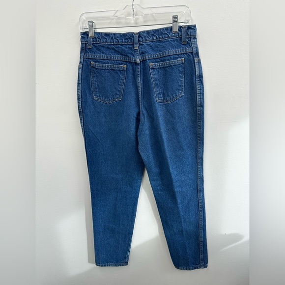 Vintage 80’s “Video” Printed High Rise Mid Wash Straight Leg Jeans Size 28 - Picture 9 of 9